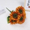 Cross-border best-selling 5 Latin sunflowers for simple living room table decoration and home living room decoration flower arrangement details Picture